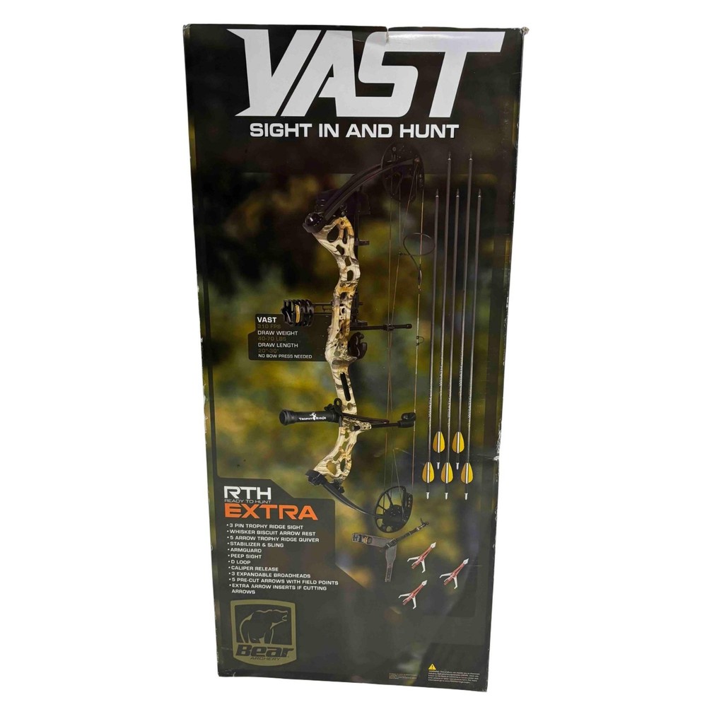 Bear Archery Vast Right Hand Compound Bow – God’s Country Color (AV04A2X0A7R)