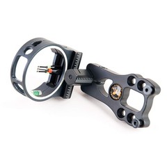 3 Pin Bow Sight – Fiber, Brass Pin, Aluminum Machined – Right and Left Handed