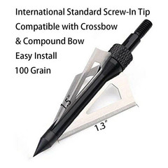 12Pcs 20 inch Crossbow Bolts Carbon Arrow For Hunt Target OD 8.8mm With 4″ vane