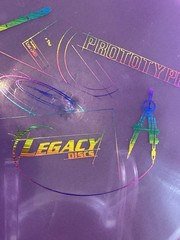 Legacy Discs Prototype Clutch 152g Disc Golf Putter Rare Clear Pink w/rainbow