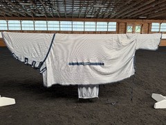 84” Bucas Buzz Off Full Neck Horse Fly Sheet w/Belly Protection – Used