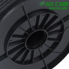 1/4in×500ft Nylon Solid Braid Rope High UV Abrasion Resistance Industrial Black