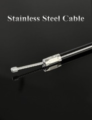 YAMAKATO Stainless 50 Inch Mini Bike Throttle Cable for Predator 212 CT200U Baja