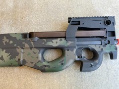EMG KRYTAC FN Herstal P90 Airsoft AEG Training Rifle w/ Custom Cerakote BLK CAMO