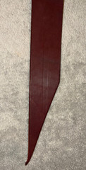 NEW FORMAY BURGUNDY LEATHER TIE STRAP LATIGO 1 3/4» X 6′