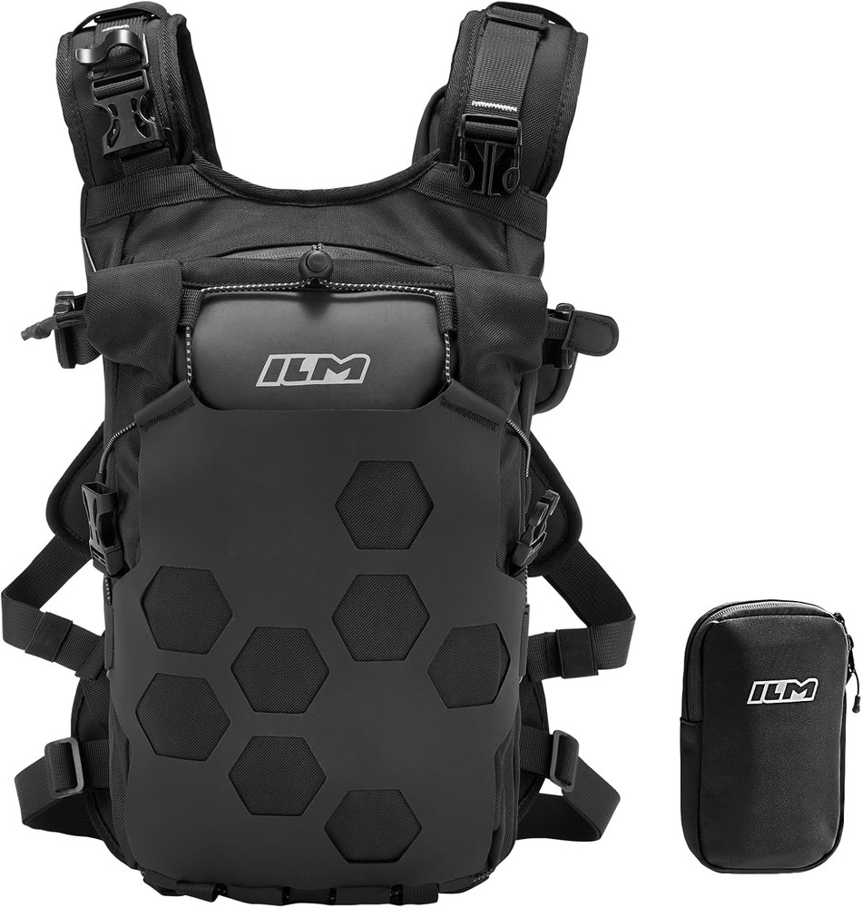 ILM Motorcycle Adventure Backpack Dirt Bike Portable Waterproof Bag for Men Wome