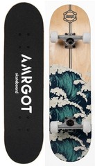 Amrgot Skateboards for Beginners,31*8 inches Complete Skateboards for Kids,Bo…