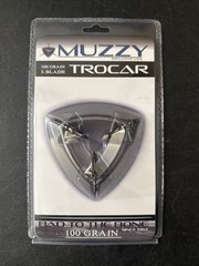 Muzzy Trocar 100gr 3-Blade Fixed Broadheads Archery Hunting – NEW