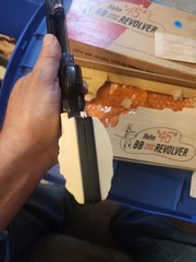 EARLY Hahn Model 45 Single-Action BB Revolver CO2 Air Pistol in Original Box #1