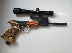 NOS TAU BRNO TAU 7 MATCH COMPETITION AIR PISTOL CZECH REPUBLIC W/ MEOPTA SCOPE