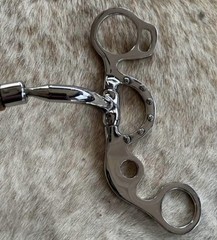 Short Shank 5” Mouth Comfort Jointed Snaffle Copper Rollers Horse Bit