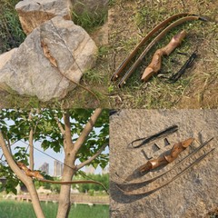 60″ Archery Takedown Recurve Bow Wooden Riser for RightHand Adult Hunting Target