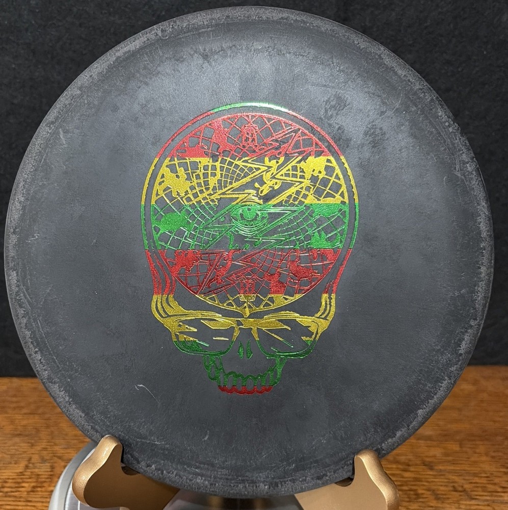 Grateful Dead Skull Gateway Wizard 4S SSSS Putter Golf Disc 173g Rasta Foil
