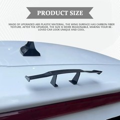 Universal Car Mini Spoiler Wing, 6.7 Inch Auto Rear Tail Wing, Mini Carbon