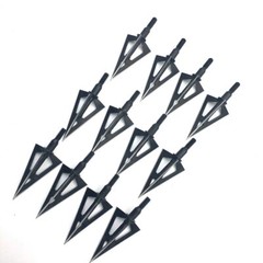 3/6/12/24/60pcs Broadheads 3 Blades Arrowheads Tip Steel For Bow And Crossbow