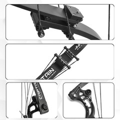 Compound Bow Arrow Kit 40-55lbs Archery Fiberglass Limbs Hunting Shooting Target