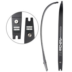25-60LBS 62″ ILF Recurve Bow 19″ Aluminum Riser Laminated Limbs Takedown Bow