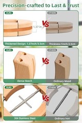 Hat Stretcher for Fitted Hats Large Size Cowboy Hat Stretcher 4-Way Extender