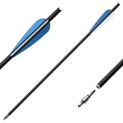Hunting 20 INCH Crossbow Bolts Arrows Half Nock OD8.8mm +/or 100Grain Broadheads