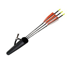 SAS Leather Tube Hip Quiver Arrow Holder With Belt Clip 17″ Long Target Range