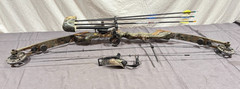 Martin Archery Lynx M7 Mossy Oak Compound Bow 3x Carbon Arrow Shafts