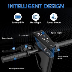 AOVOPRO ESMAX 500W ADULT ELECTRIC SCOOTER, UP 22MPH, 10INCH FOLDABLE E-SCOOTER