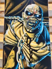Zero Skateboards x Iron Maiden Piece of Mind skateboard deck 8.375 Metallica SOD