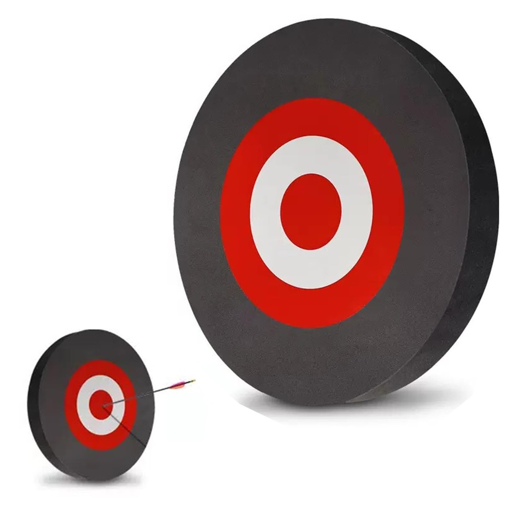 KURUGEILI 25 * 3cm EVA Foam Archery Target 9 inch 22.86cm (Diameter), Black