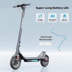 ELECTRIC SCOOTER 500W 30MILE FOR ADULT LONG RANGE COMMUTER ESCOOTER W/ APP