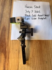 Black Gold Ascent Verdict 5-Pin Slider Fixed Pin Compound Bow Sight Black/Green