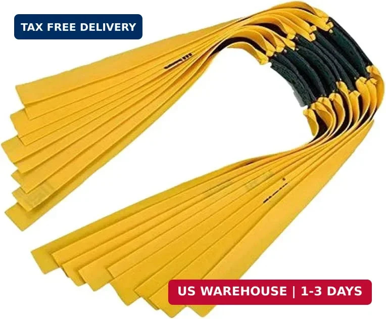 16pcs 0.75mm Slingshot Rubber Bands Replacement Flat Hunting Catapult Elastic…