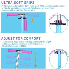 Kick Scooter for Kids Ages 6-12 & or Teens 12 Years and Up, Collapsible Porta…