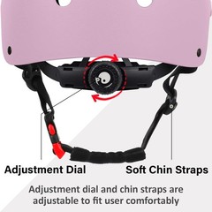 Skateboard Bike Helmet Large Matte Pink 57-61cm Multi-Sport