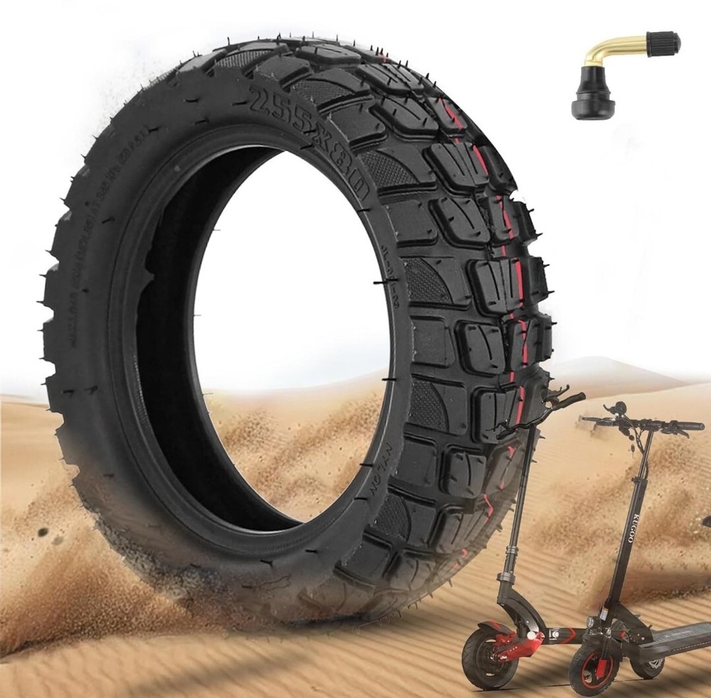 10×3 255×80 80/65-6 Off-road Vacuum Tire Rubber Outer Tire Replacement for Varla