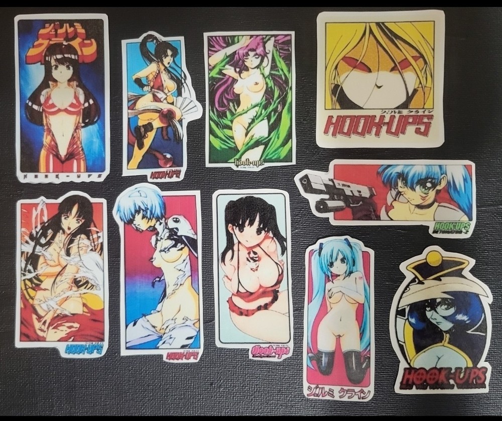 Hookups Inspired Stickers Lot of 10 Printed On Vinyl and Laminated Set #2
