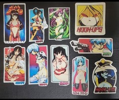 Hookups Inspired Stickers Lot of 10 Printed On Vinyl and Laminated Set #2