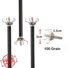 KURUGEILI 12PK 100 Grain Broadheads Judo Points Mixed Set