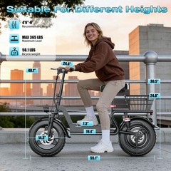 749W Off-road Electric Scooter, 48V 15A Large-capacity Battery, 35 Miles