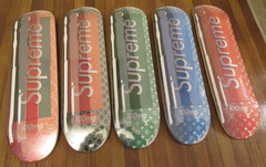 Lot of 5 – Denial Supreme Vuitton Supreme Gucci Smashup Pill Skateboard Deck New