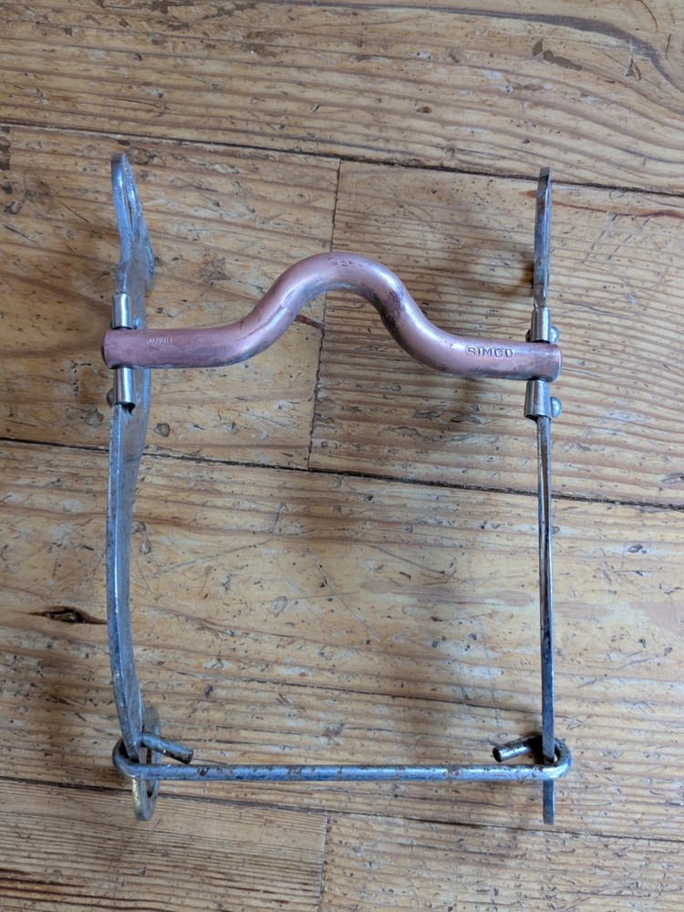 Vintage Simco Western Copper Long Shank Curb Bit