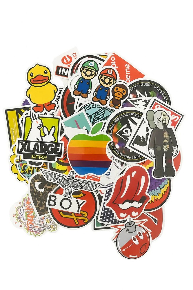 100pcs Mixed Skate Stickers Pack | Skateboard, HydroFlask, Laptop, Suitcase |