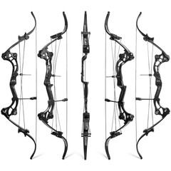 Compound Bow Set 40-55lbs Adjustable 320FPS Fishing Hunt Recurve Archery Shoot