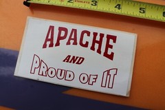 Apache And Proud of It American Indian Native Z30B Vintage Skateboarding STICKER