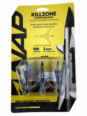 NAP Killzone Mechanical Broadhead 2 Blades 100 Grains 2” Cutting Diameter 3 Pack