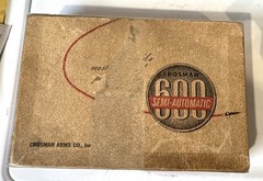 1960’s CROSMAN Model 600 .22 CO2 Semi-Automatic Pellet Air PISTOL – Works Great