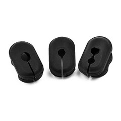 3x Black Cable Grommets for Xiaomi M365 Scooter Silicone Dust Plug Rubber Pro