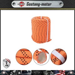Orange Black 1/2 in ×220′ 48 Stranded Braided Rope Breaking Strength 5174 Pounds