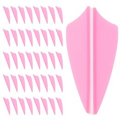 60 Pcs Shield Shape Plastic Arrow Fletching Vanes For Archery Practice