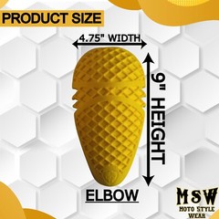 CE-1 Rated Elbow Protective Pads for Motorcycle Jacket