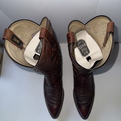 Dan Post Men’s Western Cowboy Boots Size 9 D Leather Embroidered 16782 El Paso